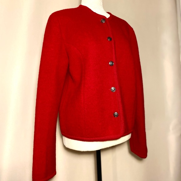 Talbots Wool / Laine Jacket Blazer front buttons - Picture 5 of 10